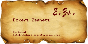 Eckert Zsanett névjegykártya