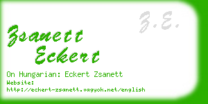 zsanett eckert business card